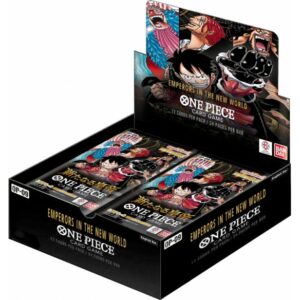 Box da 24 bustine dell'espansione One Piece Card Game Emperors in the New World